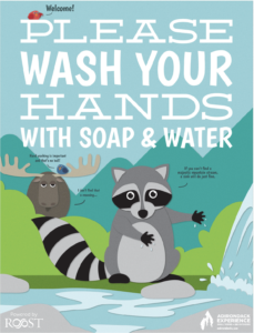 Politely Adirondack Hand Washing Printable Poster (COVID-19)