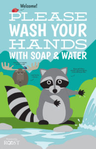 Politely Adirondack Hand Washing Sign (COVID-19)
